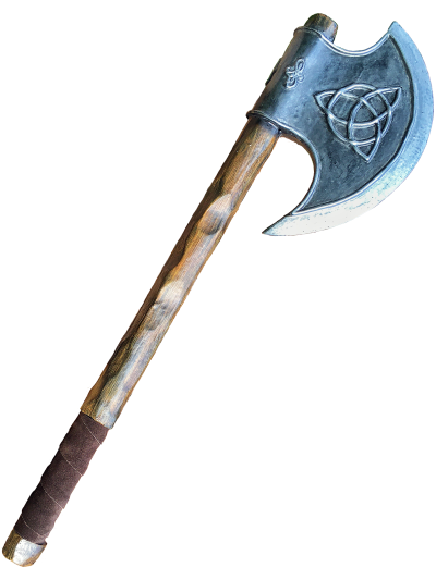 Triqueta LARP Axt Einhand Trollfelsen gedreht Triqueta LARP Axt Einhand Trollfelsen gedreht